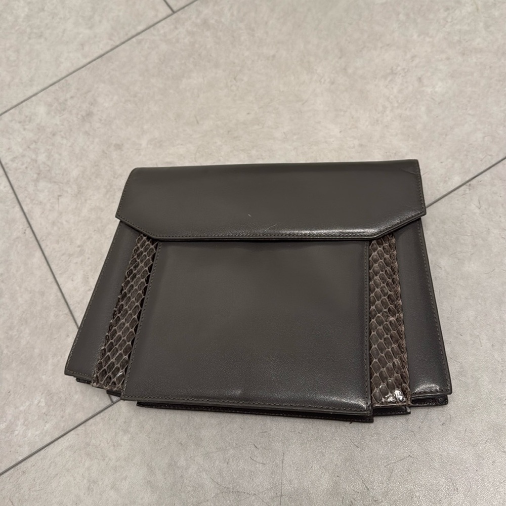 Vintage JH gunmetal and snake skin